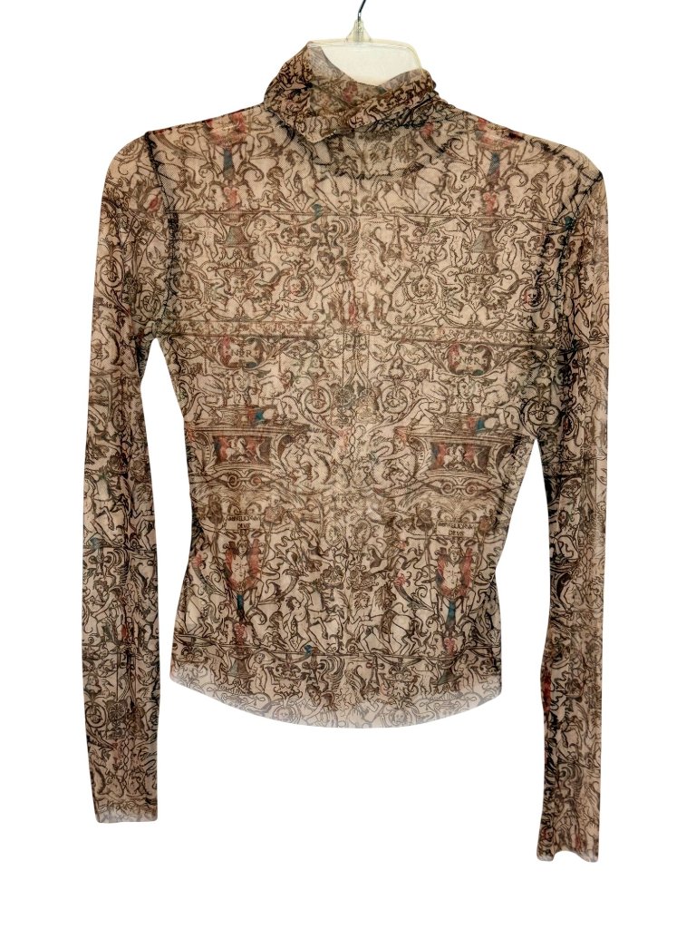 Grover Rad "Tattoo Mania" Design Mesh Top - Size Xs — image 5 of 5